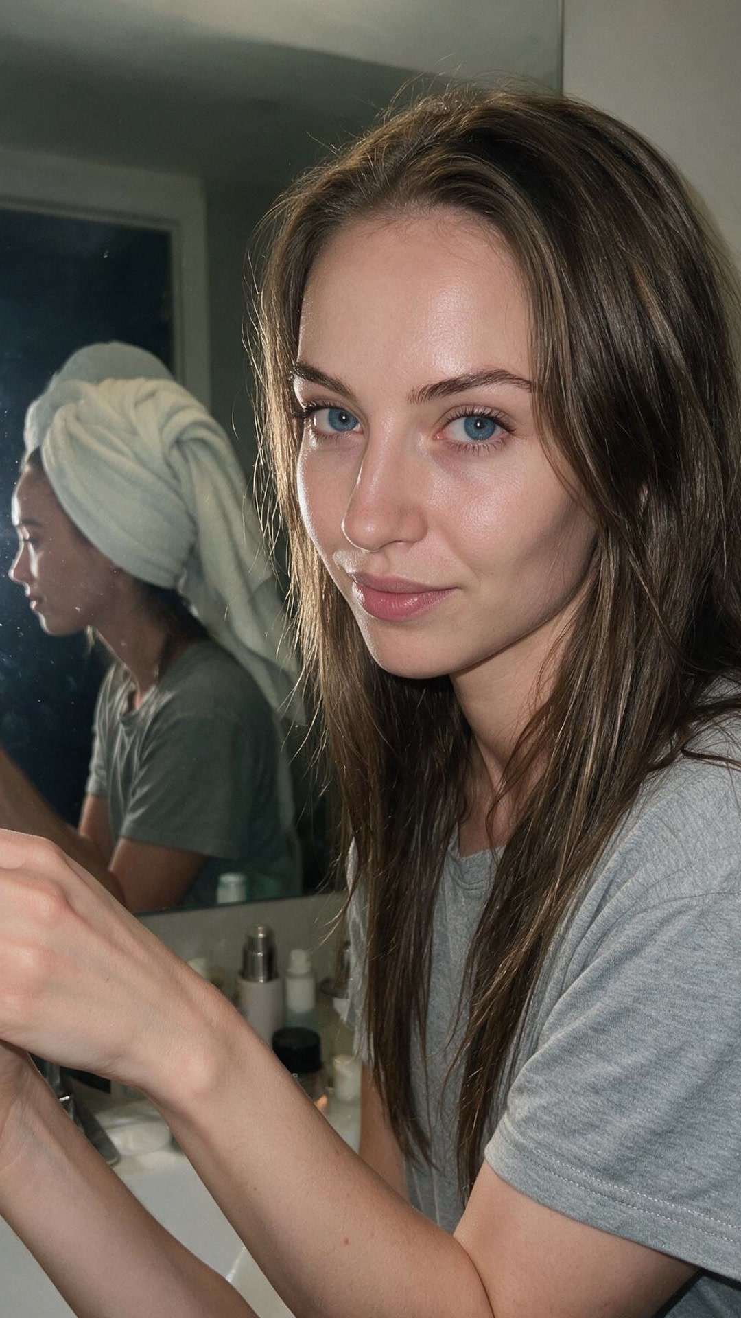 Amina — Skincare routine survives every time zone. Non-negotiable.