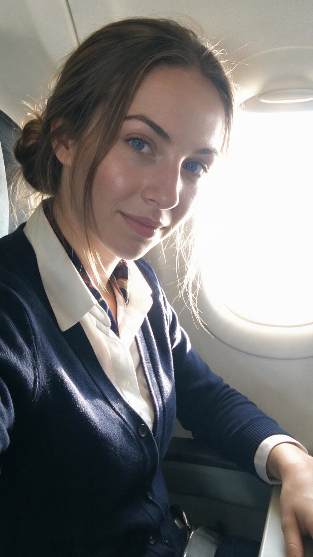 Amina — Uniform's on, sun's in my eyes, boarding call in twenty.