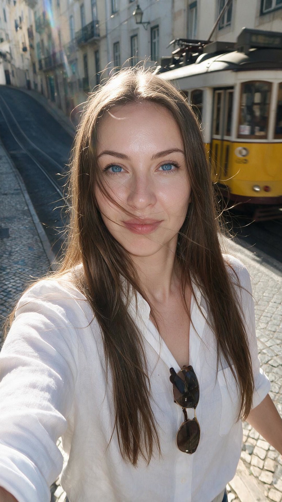 Amina — That tram again. Every single time I'm in this city.