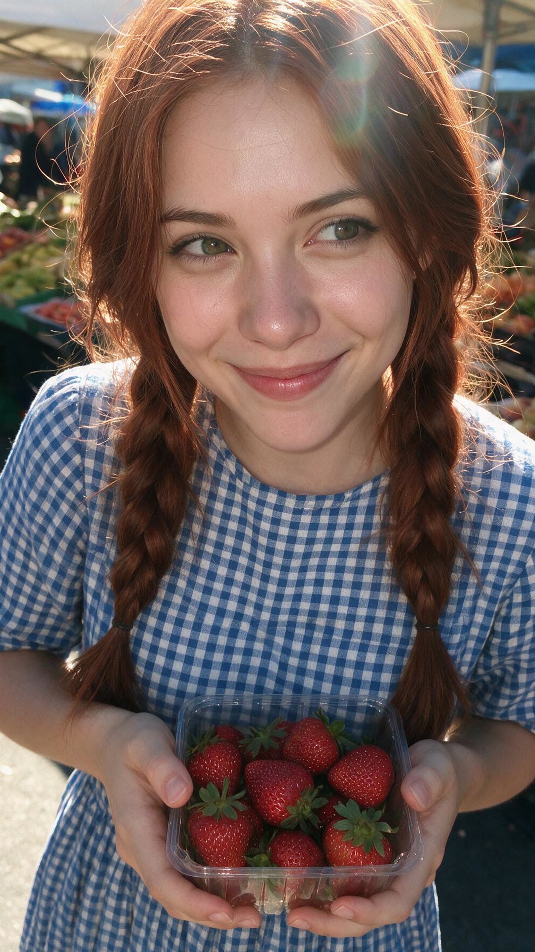 Elena — bought way too many strawberries at the market and no regrets