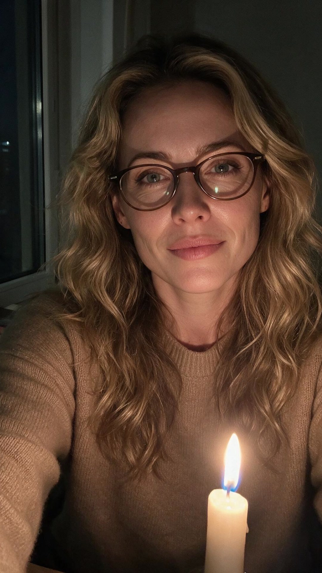 Jade — One candle, one book, zero plans to finish either before midnight.