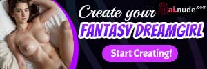 AI.NUDE.com Fantasy DreamGirl Start Creating logo Banner