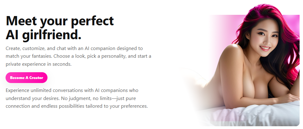 Create your perfect AI.NUDE .com girlfriend